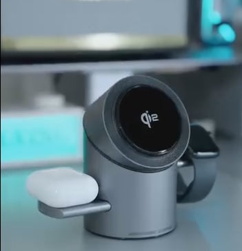 3-in-1 Rotating Wireless Charging Station 15W